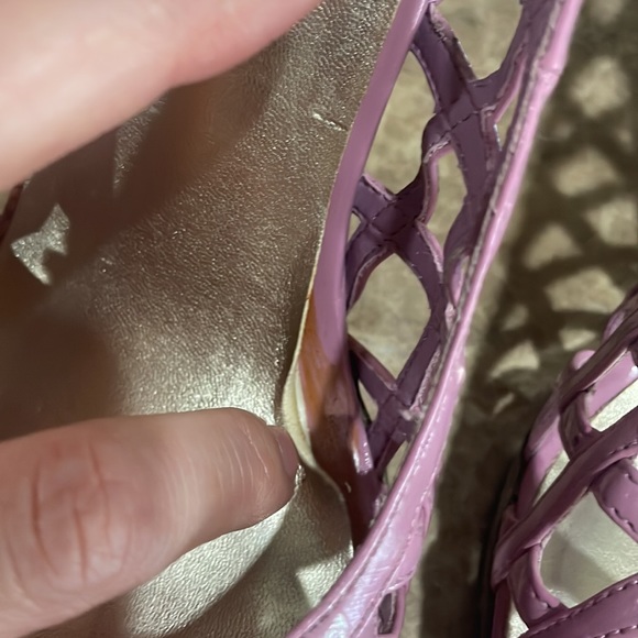 Delicious Mauve open toe high heels size 10 - Picture 14 of 14